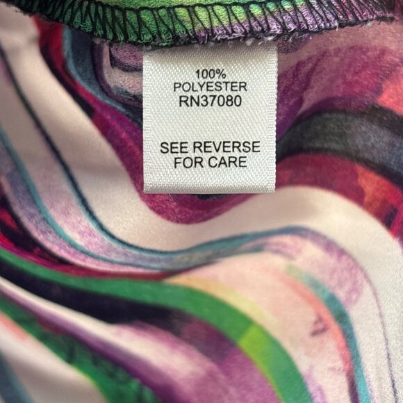 Cato Womens Multicolor Striped High-Low Blouse L - Picture 4 of 6